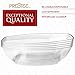 Clear Oval Plastic Serving Bowls (64 Oz) - Disposable Dishes, Taco Bar Serve Set, Chip Bowls for Parties, Snack/Salad Containers, Candy/Party Bowl for Serving Food, 12 Pack