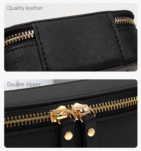 Image of LETGO 2Pack Clear Toiletry Bag for Women Travel Makeup Bag|Structured Mahjong Tile Bag with Zipper and Handle,Portable Zippered Travel & Board Game Storage Pouch for Mahjong Lovers