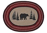 Park Designs Bear Printed Braided Rug 32x42