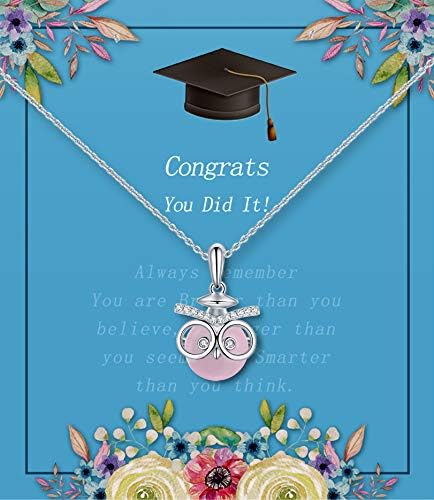 Miniatura 7 de Regalos de graduación para ella 2023, collares de graduación de búho del juicio para mujeres y niñas, regalos de graduación de escuela secundaria