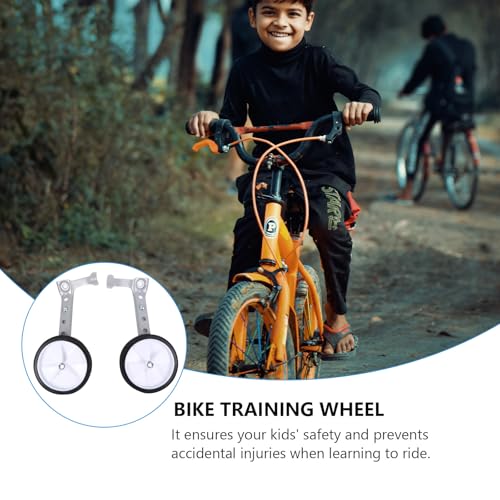 Ruedas de entrenamiento para bicicleta 16/24 pulgadas, ruedas estabilizadoras auxiliares en par, soporte trasero ajustable para bicicleta para niños miniatura 6