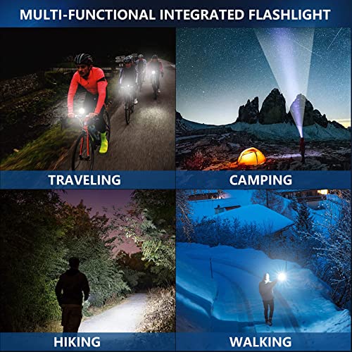 Led Flashlight,100000 Lumens Super Bright Tactical Flashlight, Zoomable, Rechargeable Flashlight With 4 Modes, Waterproof, Powerful Handheld Flashlight, For Outdoor Camping Emergencies #TOP6