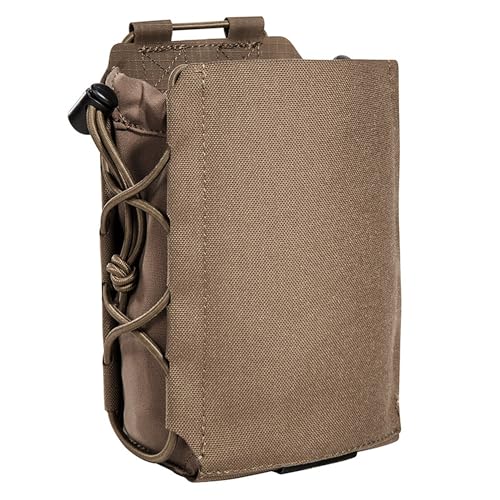 Tasmanian Tiger TT Multipurpose Side Pouch Modular Backpack Accessory Pocket, Side Pocket, Bottle Pocket with MOLLE System, Tripod Bag, Coyote Brown