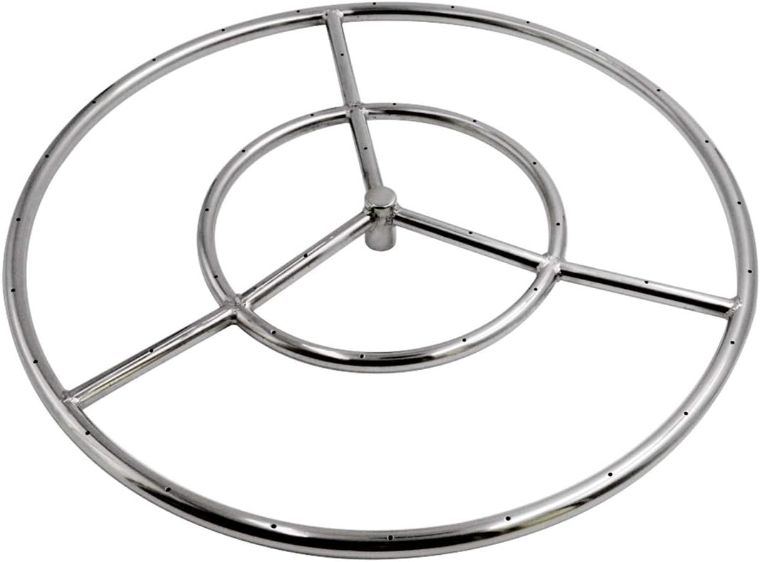 Skyflame 18Inch Round Fire Pit Burner Ring for Natural Gas