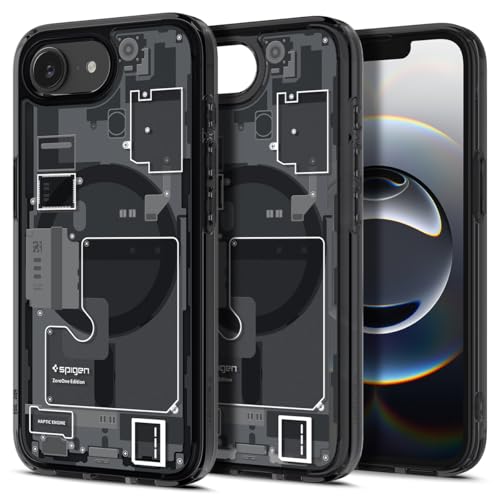 Spigen Ultra Hybrid MagFit Zero One Coque pour iPhone 17e / 16e - Noir