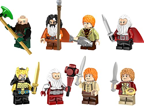 HQSGDMN 8 Stück Minifiguren Adventskalender Sammlung Minifiguren Set Serie Custom Collectors Minifigur Kompatibel mit…