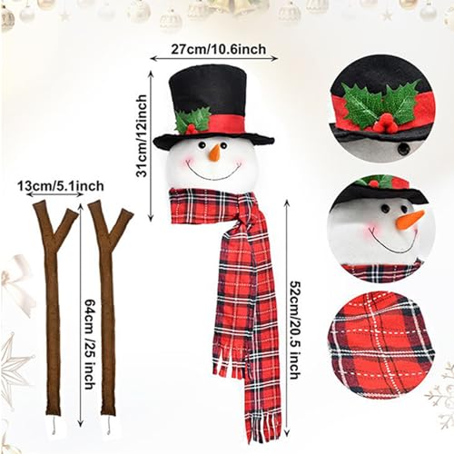 Adorno para árbol de Navidad con muñeco de nieve para revivir la magia de las fiestas 6