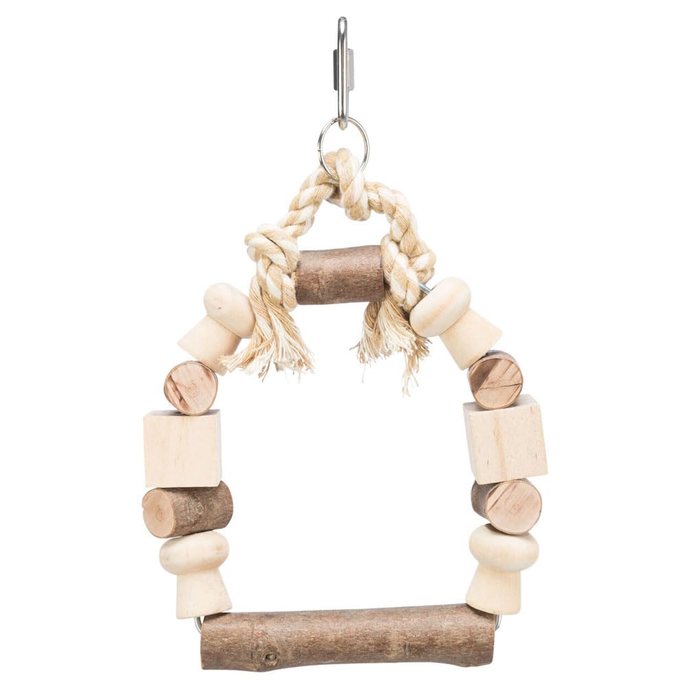 Trixie Bird Colourful Wood Arch Swing - X 19Cm Size 13