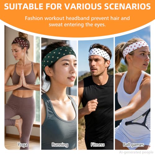 Image of Headbands for Women 8PCS, Summer-Exclusive Elastic Non Slip Hair Head Bands