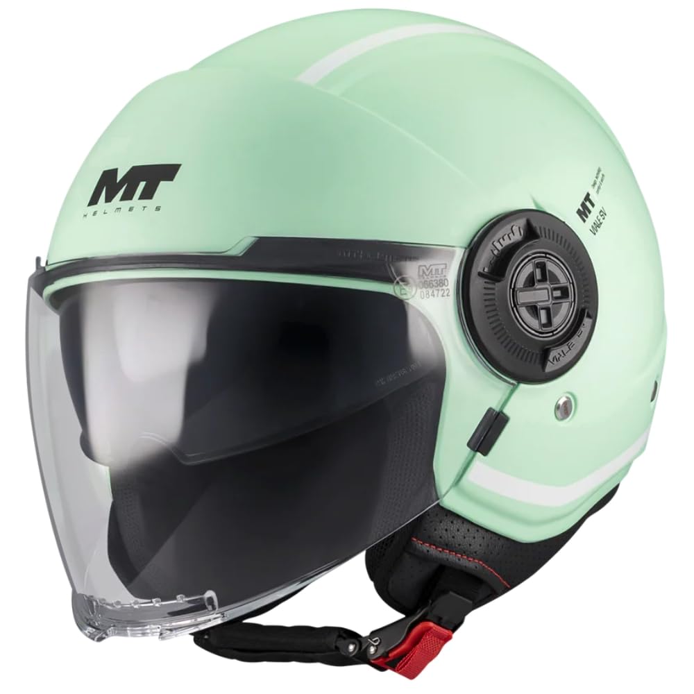 MT Helmets Viale SV S – Casco Moto Jet Urbano con Visor Solar Retráctil, Interior Lavable, Pantalla Larga y Calota HIRP | Homologado ECE 22.06 & DOT