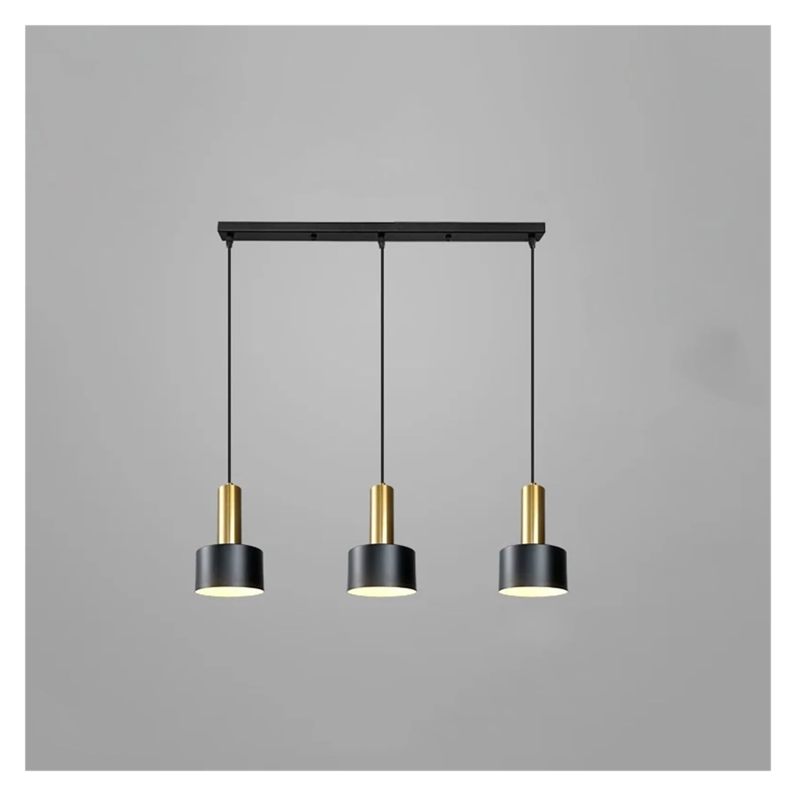 Lustre simple pour salle à manger et table longue suspendu à 4 têtes