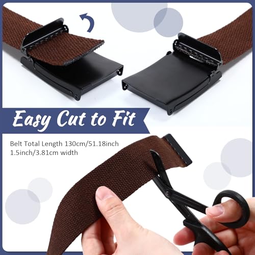 Image of Yahenda 20 Pcs Web Belt for Men Women Belt Adjustable Canvas girdle Golf Strap with Military Buckle Casual Web girdle