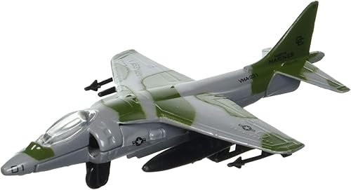 Miniatura 4 de AV-8B Harrier (verde) con pista conectable plano fundido a presión