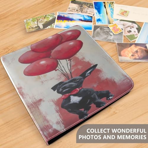 Álbum de Fotos Autoadhesivo DIY Scrapbook Álbum de San Valentín Perro Suave Carpeta de 3 Anillos Libro de Fotos 40 Páginas 8x10 para Memorias miniatura 5