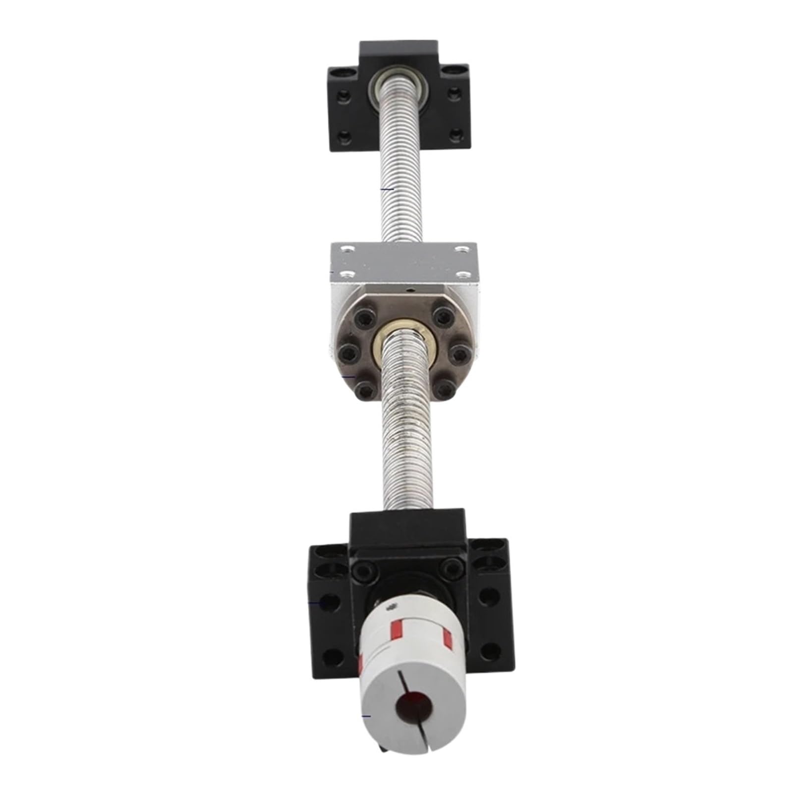 Metal Ball Screw nut end Processing SFU2510 End Machining Ball Screw Set +Flange Nut+Nut Shell+BKBF20 End Support+Coupler Machine Tool Parts(600mm)