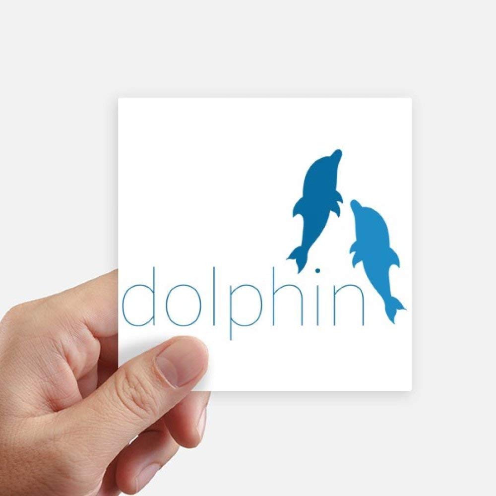 Stickers dauphin bleu ocean 10CM pour masquer rayures de valise