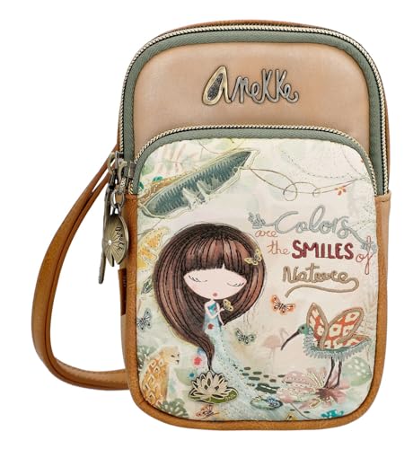 Anekke Mini Bandolera 36703-907 Multicolor 11x18x5 Mujer, Talla única