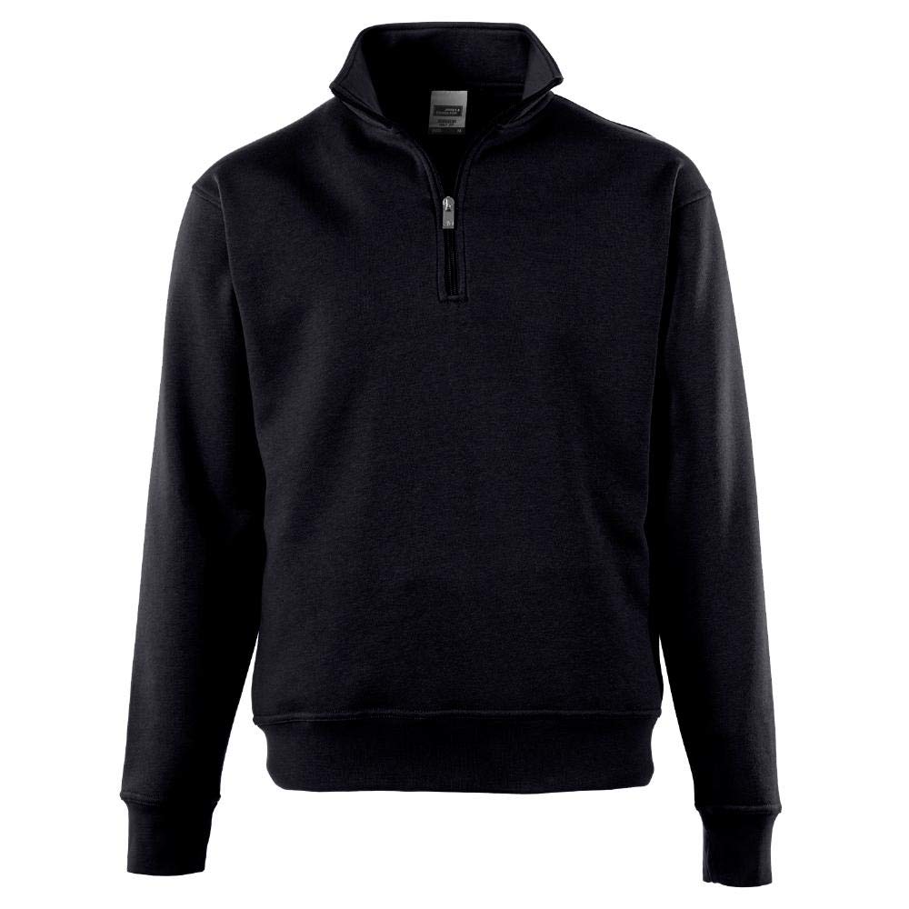 James & Nicholson Black Sweatshirt With Stand-Up Collar And Zip (L, )