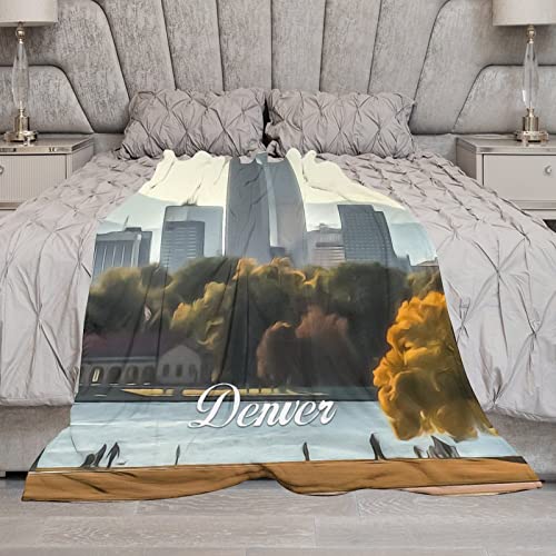 Couverture en micro polaire Denver à impression 3D relief - 6