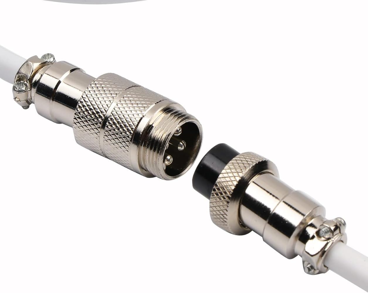 パフアビエーターコイルUSBケーブル、タイプC取り外し可能メカニカルゲーミングキーボードケーブル、Win/Mac/ゲーマー用、RT1