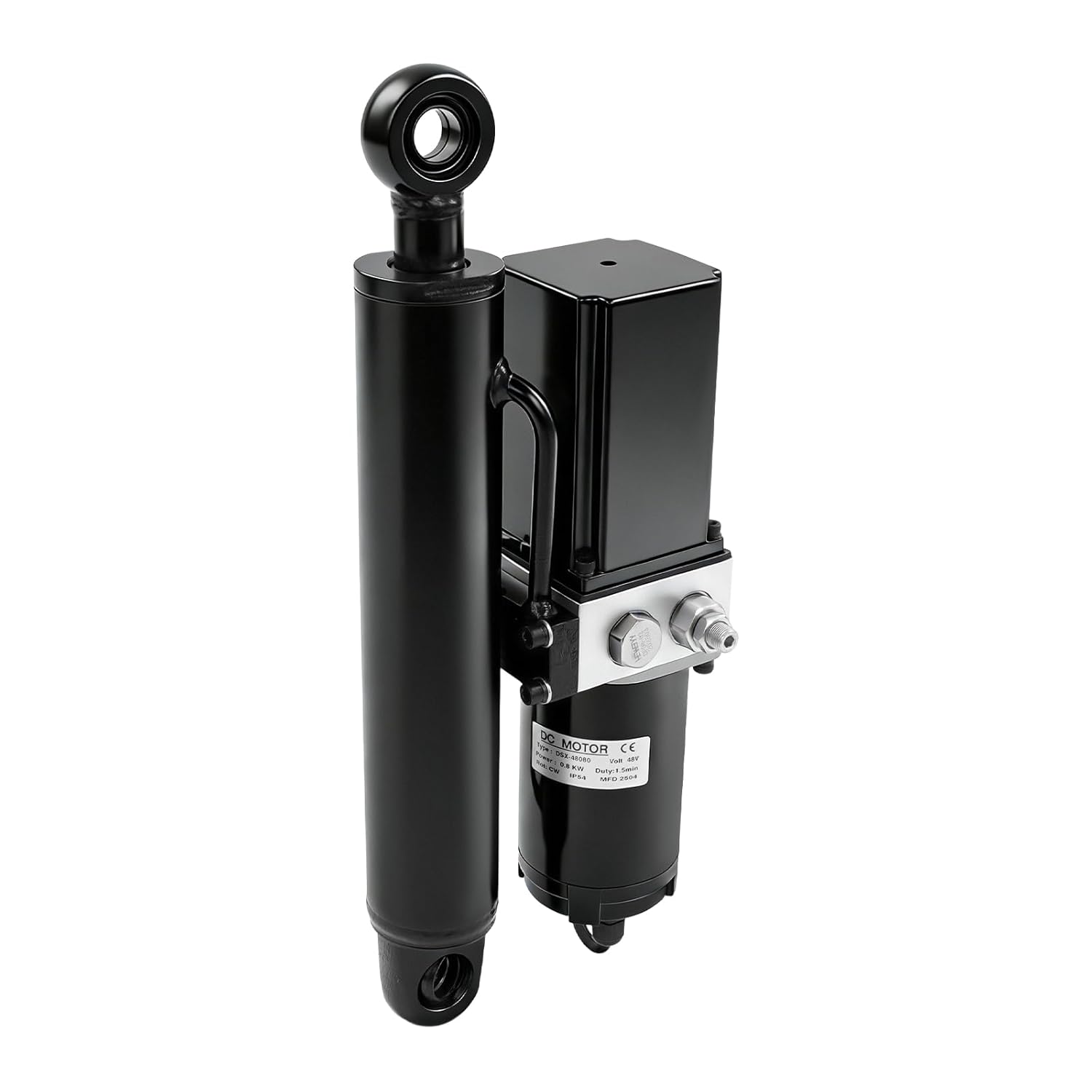 12V 8" Heavy Duty Hydraulic Linear Actuator,Heavy Duty Electric Hydraulic Cylinder,500W Electric Hydraulic Motor for Dump Trailers,Lifting Platforms,Solar Tracking Systems