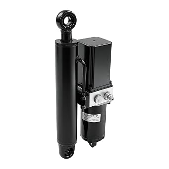 12V 8" Heavy Duty Hydraulic Linear Actuator,Heavy Duty Electric Hydraulic Cylinder,500W Electric Hydraulic Motor for Dump Trailers,Lifting Platforms,Solar Tracking Systems