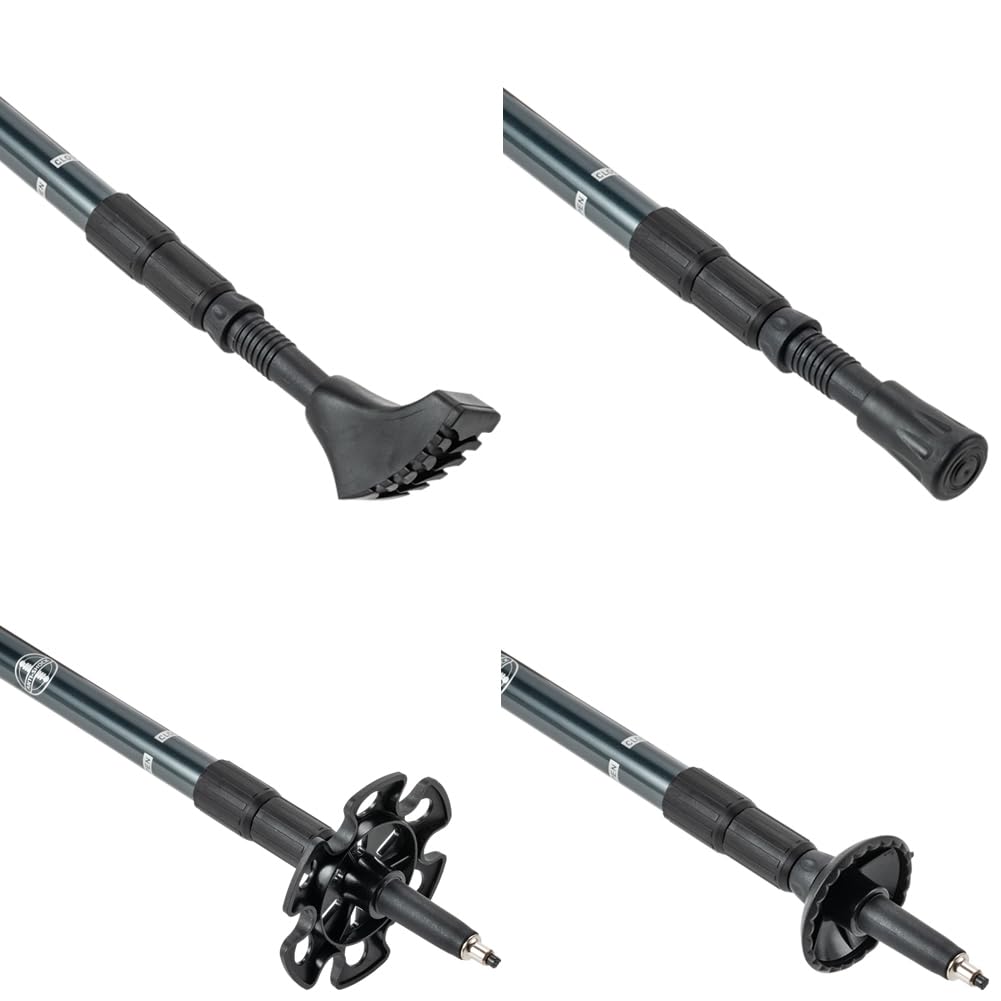 JELEX Bâtons de marche télescopiques Nature pour marche nordique réglables avec divers embouts pour les activités de plein air, bâtons de randonnée ultra légers avec technologie anti-choc