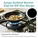 New Upgraded WB29K10006 WB29K10024 Range Surface Large Burner Cap Replacement for GE Gas Range/Stove/Oven/Cooktop,Shiny Black Paint Finish Not Matte,3.5 Inch Diameter(1PCS)