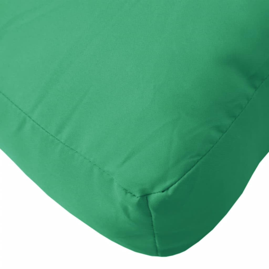 vidaXL 2X Cuscini per Divano su Pallet Spessi Eleganti Morbidi Resistenti Arredi per Esterni Tessili Decorativi Verde in Tessuto Oxford