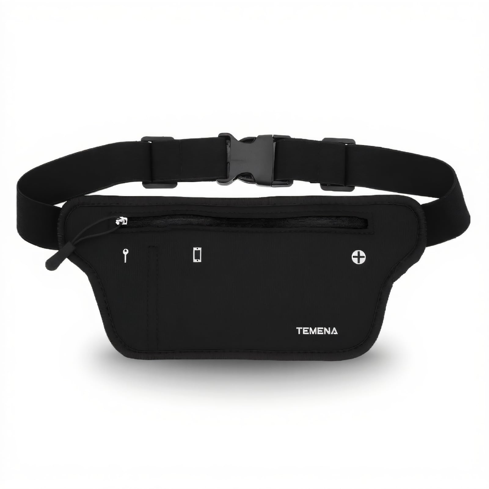 Neoprenowa torba biodrowa pochete neoprene regulowana kiesze? biodrowa, elastyczna torba biodrowa z otworem na s?uchawki, odpowiednia do wi?kszo?ci rozmiarów Marsupi