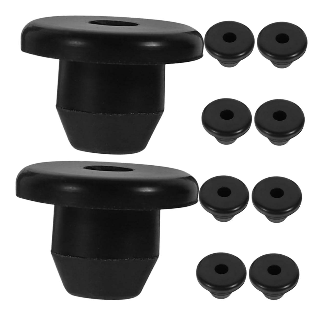 MUCKLILY 10pcs Rubber Hydraulic Lifting Plug Black Hydraulic Jack Fill Plugs Hydraulic Plugs Rubber Bottle Jack Oil Plug