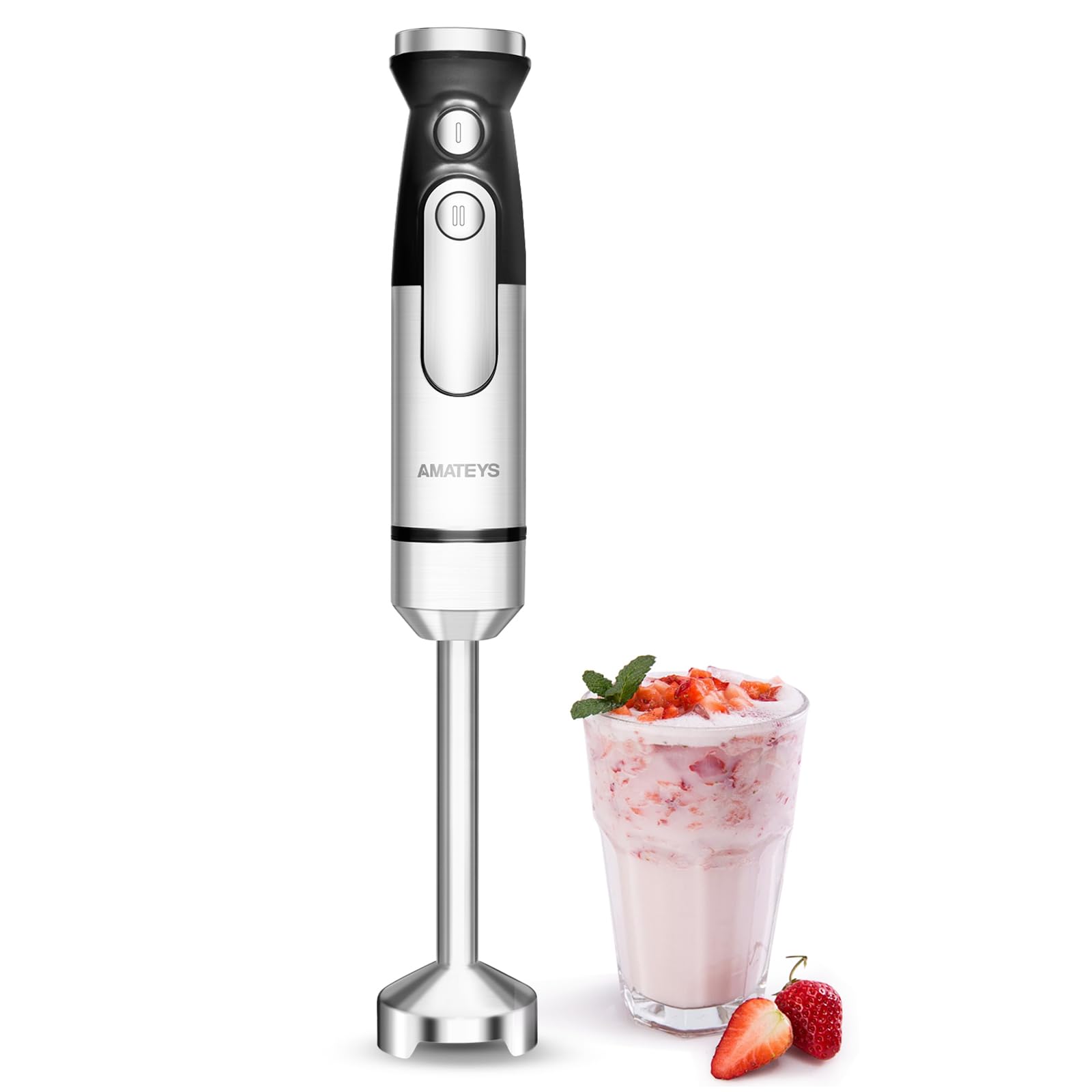 Immersion Blender,700W Handheld with Heavy Copper Motor,Infinitely Variable Speeds Stick Kitchen Blender,Detachable Stainless Steel Smoothie,for Soup Puree Baby Food Juice