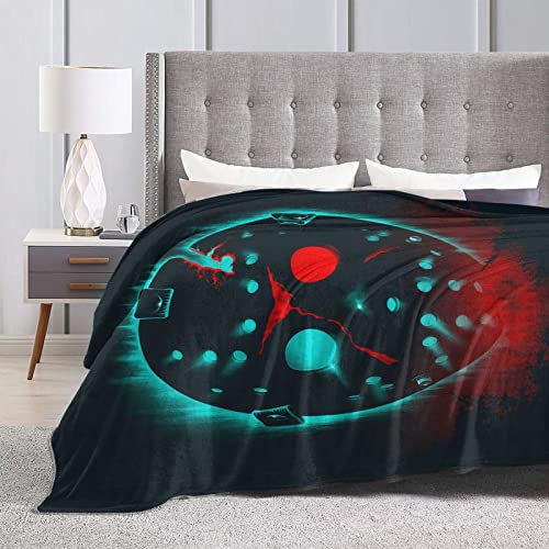 Horror Movie Blanket Flannel Ultra-Soft Plush Throw Super Fuzzy Warm Lightweight Thermal Fleece All Season Cozy Blankets For Travel Office Outdoor Home Couch Living Room Bed Sofa 60"X50" #TOP3
