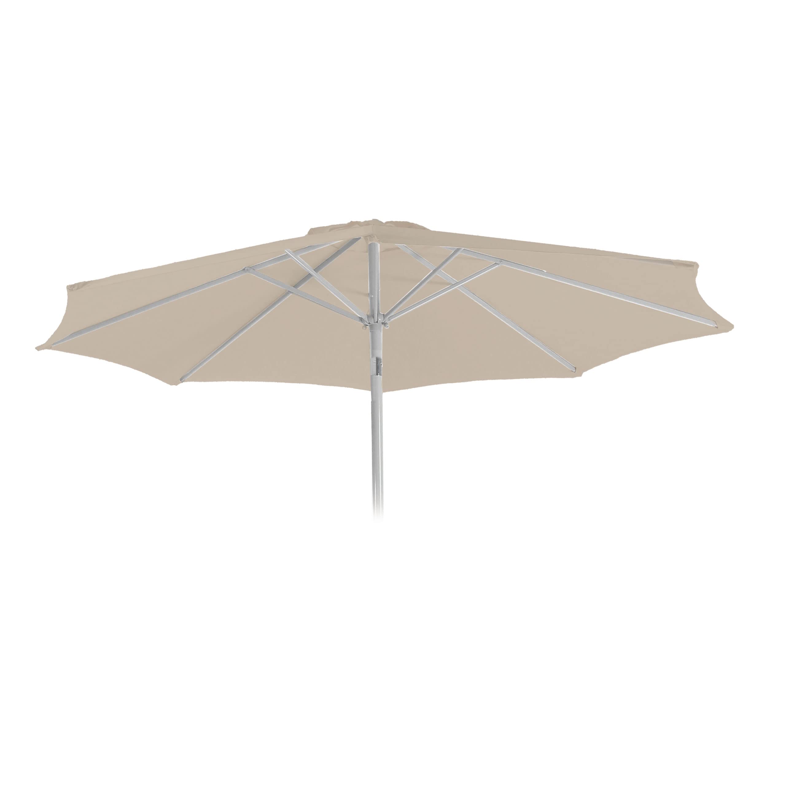 Mendler Toile de Rechange pour Parasol N19 Ø 3m Tissu/Textile 5kg crème