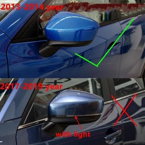 Couvercle de rétroviseur pour Mazda CX-5 2012-2014 coque de remplacement noire