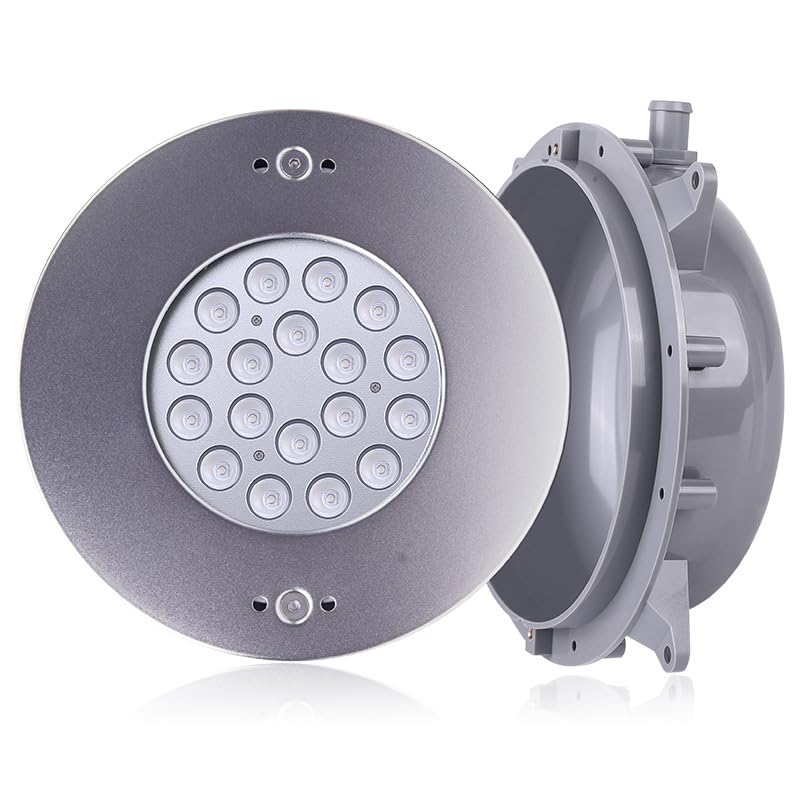 EDEDE Luci Piscina, Luci subacquee for Piscina a LED in Acciaio Inossidabile Illuminazione for laghetto for Pesci Piscina Subacquea Luci subacquee(Warm White,24W)