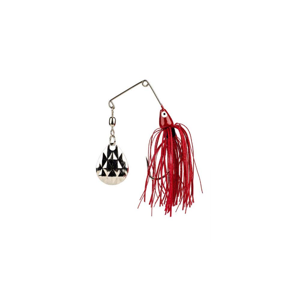 Strike King Mini-King Spinnerbait - Single Colorado Diamond Blade (Red Shad Head Red Shad Skirt, 0.125-Ounce)-image-5