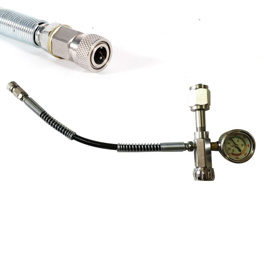 Kit de charge pour paintball - 4500 PSI - Avec tuyau Microbore de 60 cm - Pour station de charge de paintball