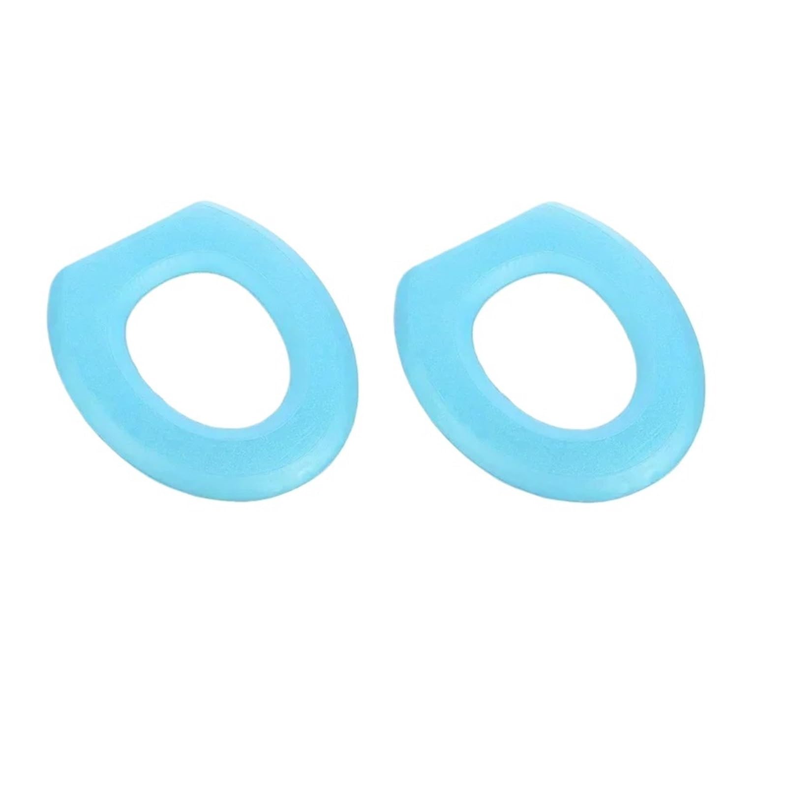MZSKLW Padded Toilet Seat O-Shape Toilet Seat Cover Keep Warm Pumpkin Pattern Closestool Mat(Blue-2Pcs)