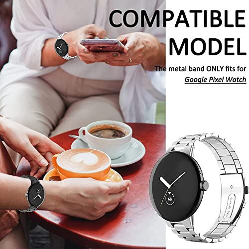 Miimall Metal Strap for Google Pixel Watch 4/3/2/1 41mm - Image 2