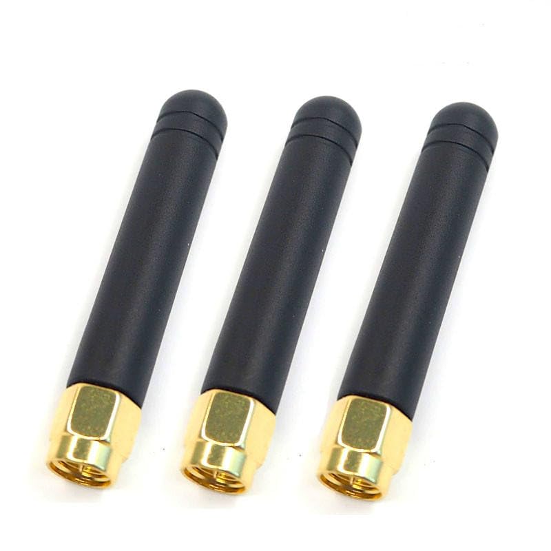 NBR 2.4GHz Whip Rubber Duck Thumb Omni Antenna GSM Antenna 2.5dbi Straight with SMA Male Connector Antenna Use for WiFi SIM900A GPRS- 3 pc.-image-11