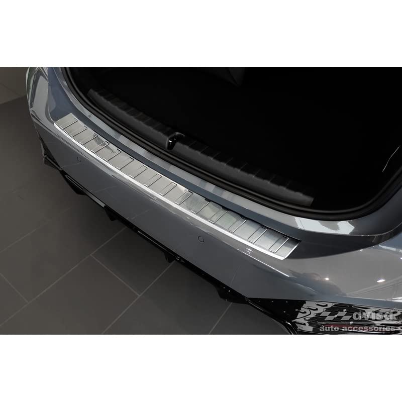 Avisa Protector del Parachoques Trasero Inoxidable Compatible con BMW Serie 2 Active Tourer U06 2021- 'Ribs'