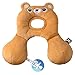 Ben Bat - Reposacabezas Coche Niño - Almohada Cervical Amigos de Viaje - Motivo Oso - Niños 0 a 1 año - Medidas 1 x 23 x 29 cm - Para Sillas Grupo 0/0+ (0 a 13Kg) - Soporta Cabeza y Cuello