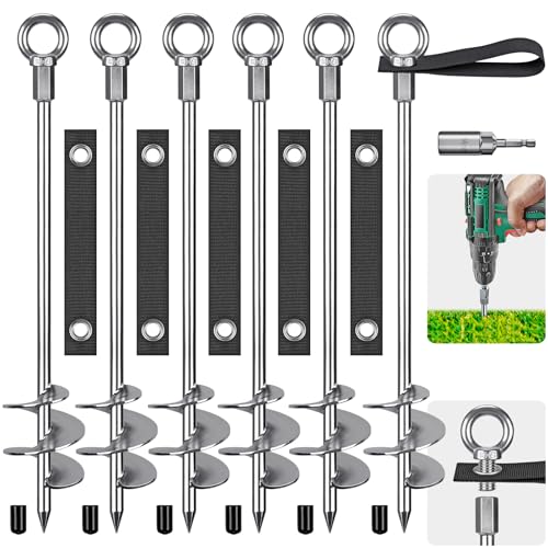 Insaga 24 Inch Screw-In Earth Anchors