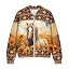 Aztec Sunflower Horse Print Beige