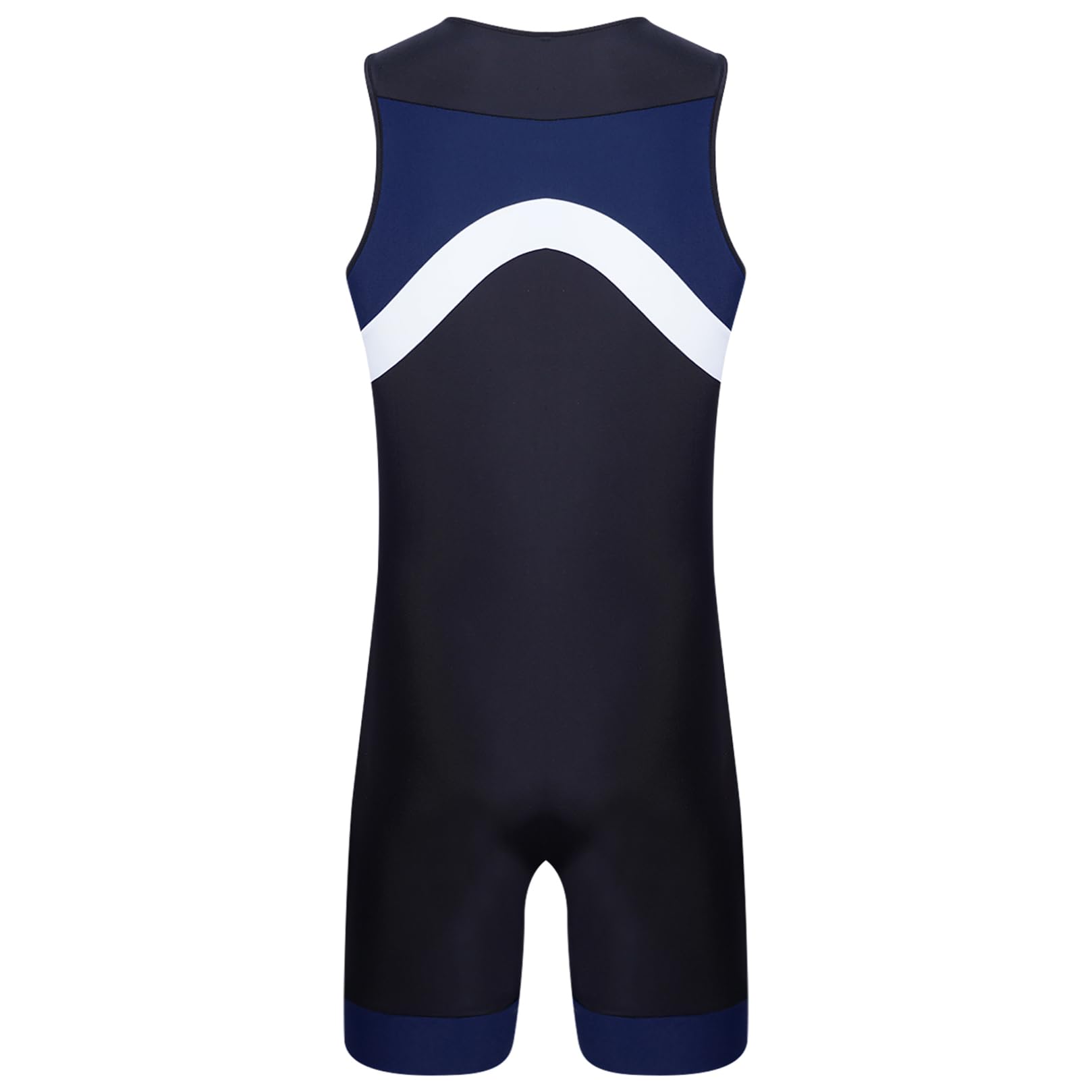 ranrann Maillot de Bain Homme 1 Pièce Combinaison Natation Combishort Surf Plage Piscine Sport Swimwear M-4XL