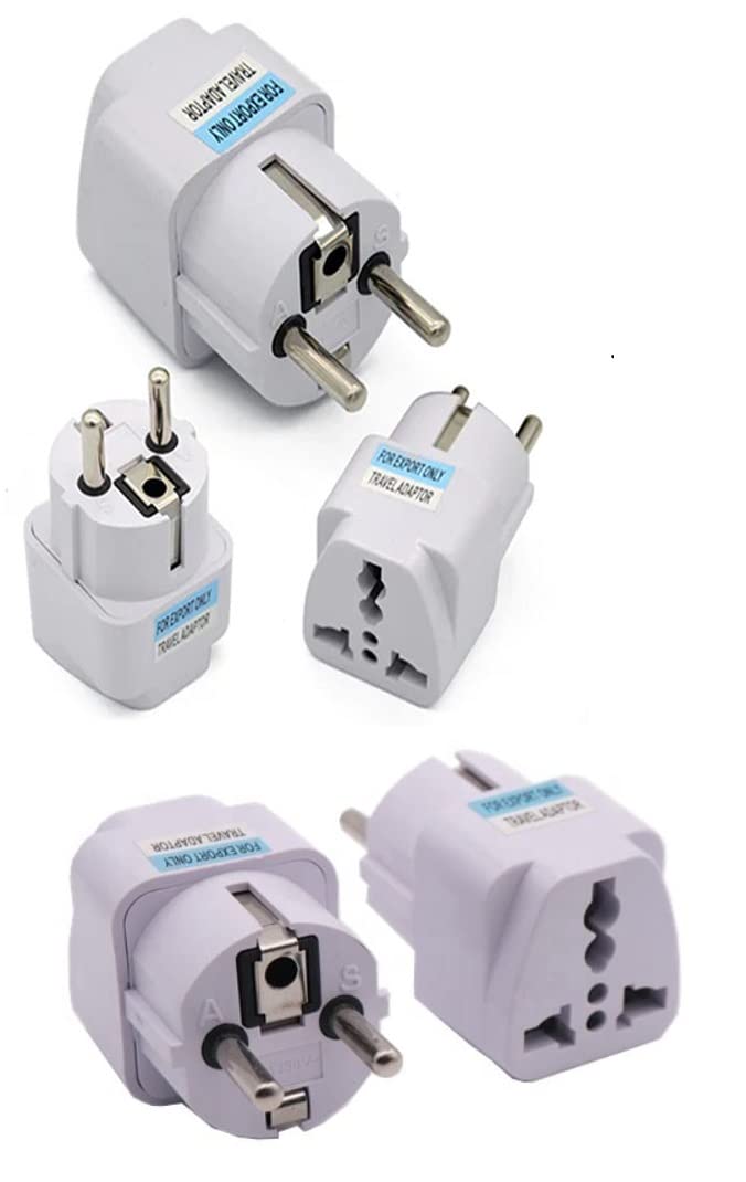 fdealz® [ 5 Pieces ] Universal Plug Adapter Eu to AU US UK (2 Pin EU Europe Plug AC 250V Power Travel Adapter) 2 Pin Round to 3 Pin Conversion Plug for Germany, France, Europe, India (B0C4Z93K32) Amazon Price History, Amazon Price Tracker