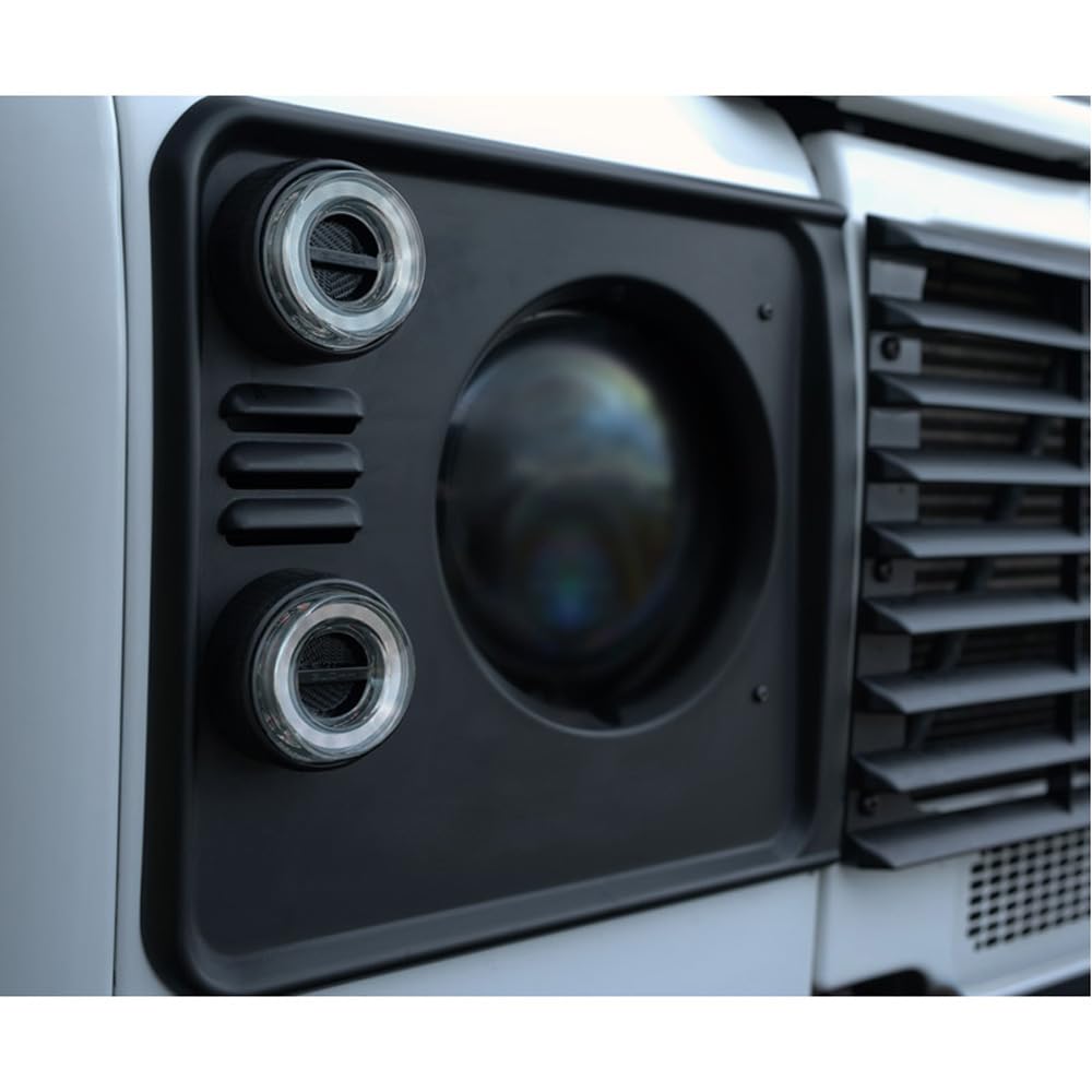Glohh Światła przednie LED GL-2 kompatybilne z Landrover 90/110 1983-1990 & Defender (LD) 1990-2016 - Przezroczyste (4-częściowe)