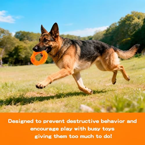 AHEJIOO Hundespielzeug Unzerstörbar Gummi Für Starke Kauer, Kauspielzeug Hund zur Zahnreinigung, Hunde Spielzeug, Unzerstörbares Hundespielzeug Für Kleine, Mittlere & Große Hunde﻿(13cm)