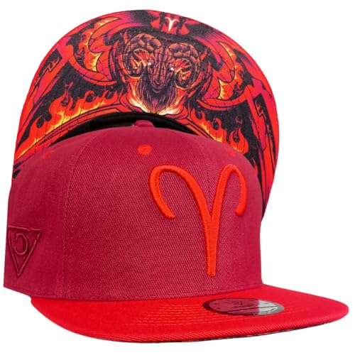 Capiche [99+ Variations] Aries Snapback Cap [Zodiac] - Ram Symbol
